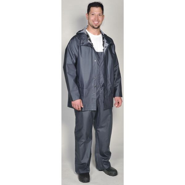 Rain Jacket, PVC/Polyester, Army Green, 2XL