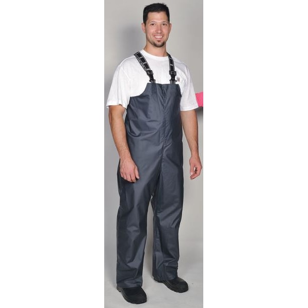 Rain Bibs, PVC/Polyester, Army Green, 5XL