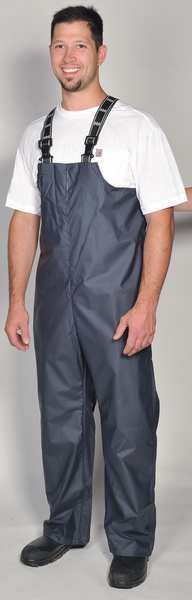 Rain Bibs, PVC/Polyester, Army Green, XS