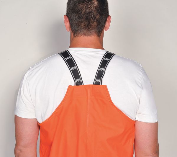 Rain Bibs, PVC/Polyester, Orange, 4XL