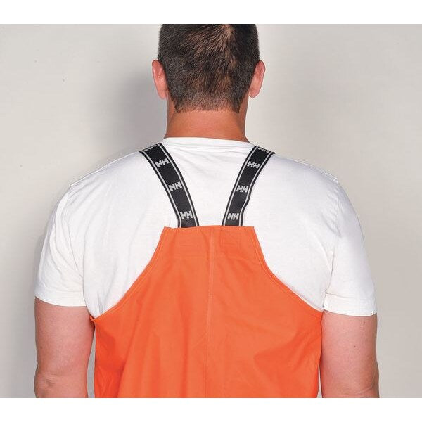 Rain Bibs, PVC/Polyester, Orange, XL