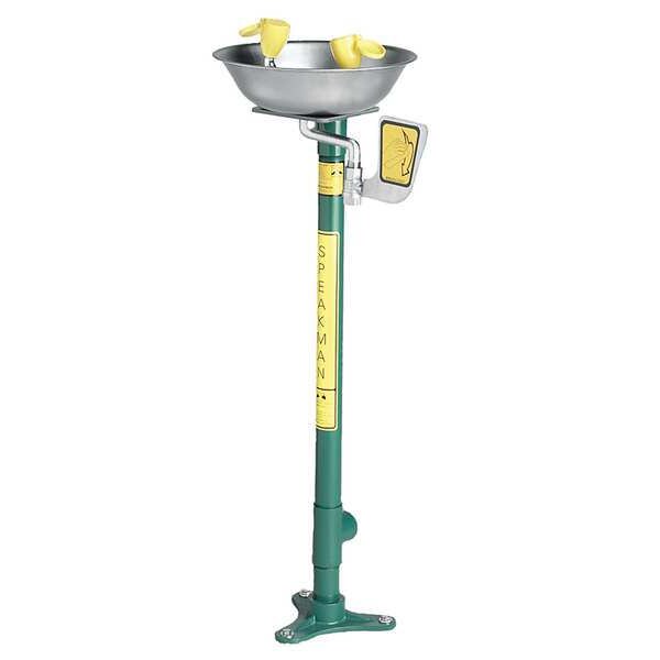 Pedestal Mounted Eye/Face Wash Station Stainless Steel