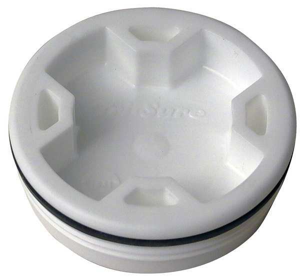 Drum Plug, 2 In., Poly, Buna Gasket, PK10