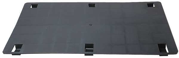 Plate, Polypropylene, Black 18 In. W