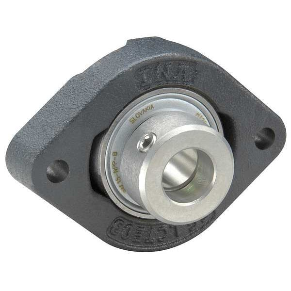 Flange Bearing, 2-Bolt, Ball, 17mm Bore