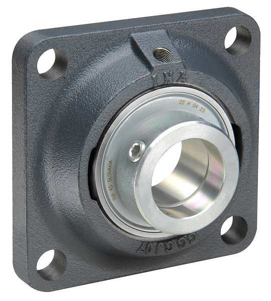 Flange Bearing, 4-Bolt, Ball, 75mm Bore