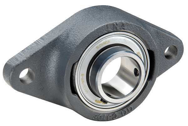 Flange Bearing, 2-Bolt, Ball, 60mm Bore