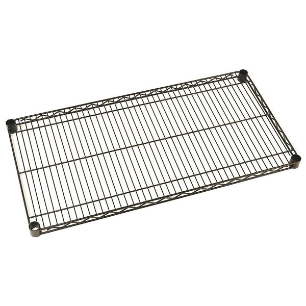 Wire Shelf, 24x30 in., Black Epoxy, PK4
