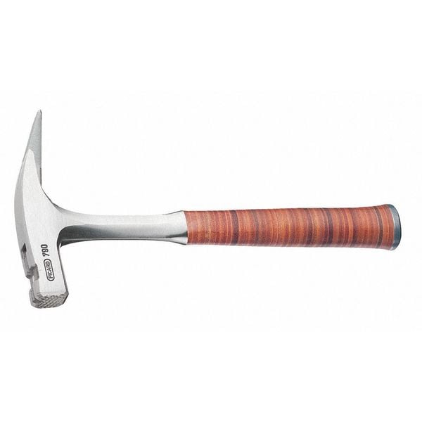 Leather Grip Hammer W/chkd Face, 21 oz.