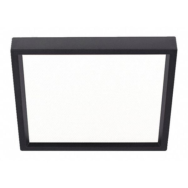 Square Downlight, 3000K, Black, 6