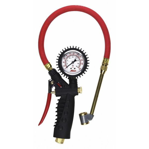 Inflator Gauge, Analog, Large Bore Chuck