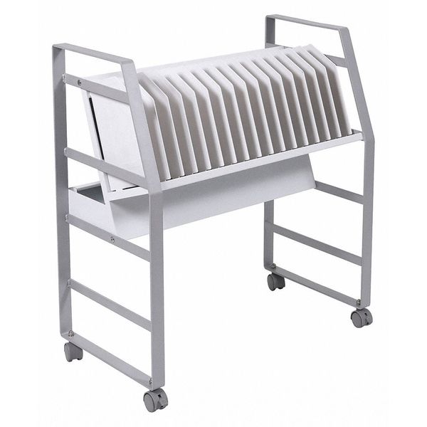 Steel, Plastic Open Charging Cart 16 Tablets Per Cart, 27