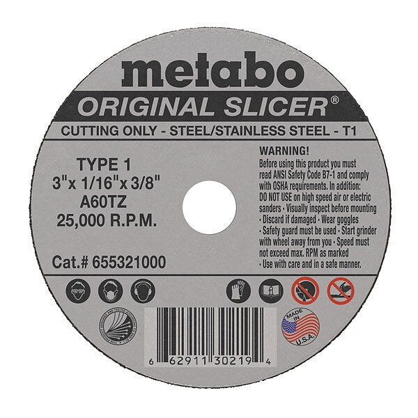 Cutting Wheel, T1, A60TZ, 3