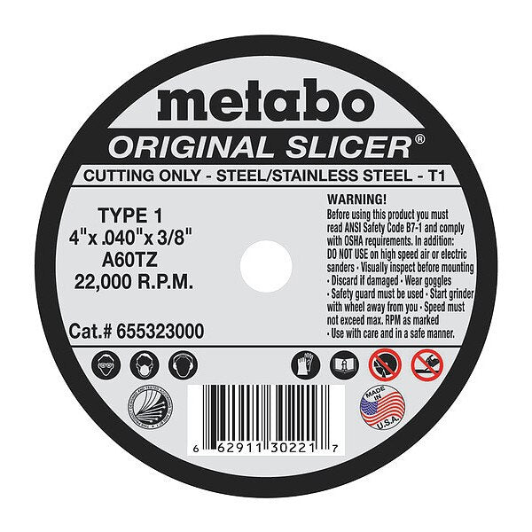 Cutting Wheel, T1, A60TZ, 4