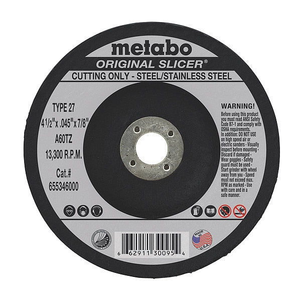 Cutting Wheel, T27, A60TZ, 4.5