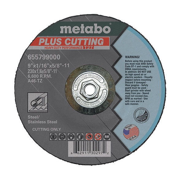 Cutting Wheel, T27, A46TZ, 9