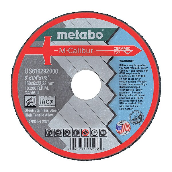 Grinding Wheel, T27, CA46U, 6