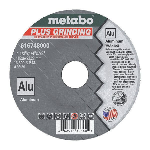 Grinding Wheel, T27, A36M, 4.5