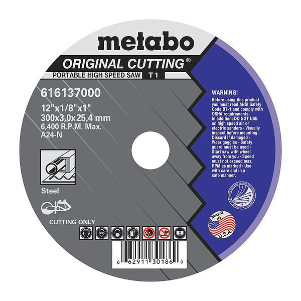CutOff Wheel, T1, A24N, 12