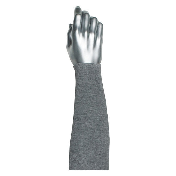 Cut-Resistant Sleeve, Gray, Knit Cuff