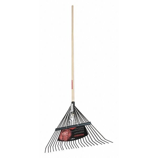 Steel Leaf Rake, 24 Tine, 54