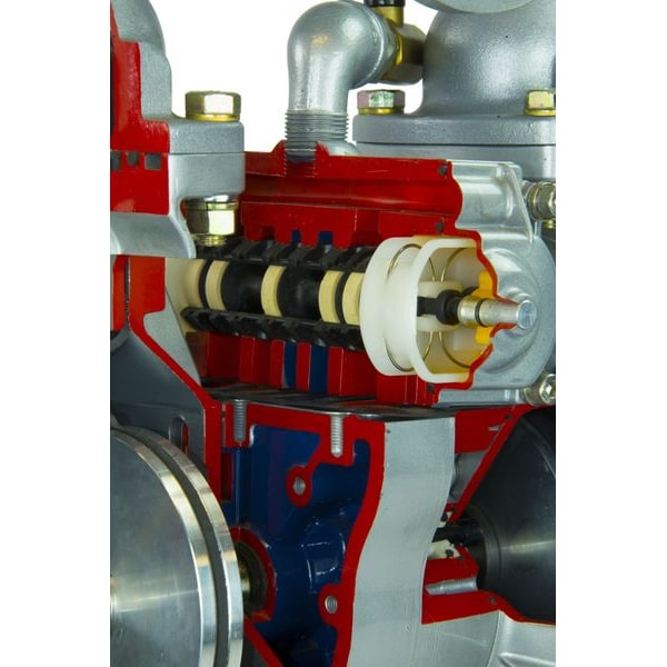 Double Diaphragm Pump, Cast iron, Air Operated, Santoprene, 215 GPM