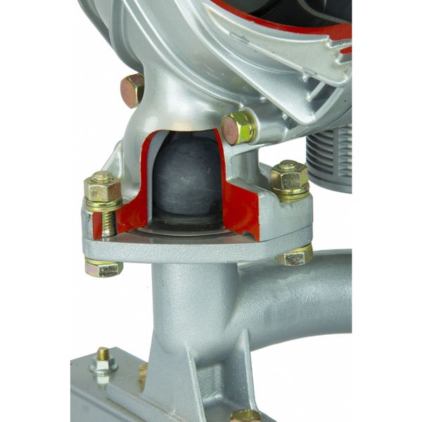 Double Diaphragm Pump, Aluminum, Air Operated, Santoprene, 160 GPM