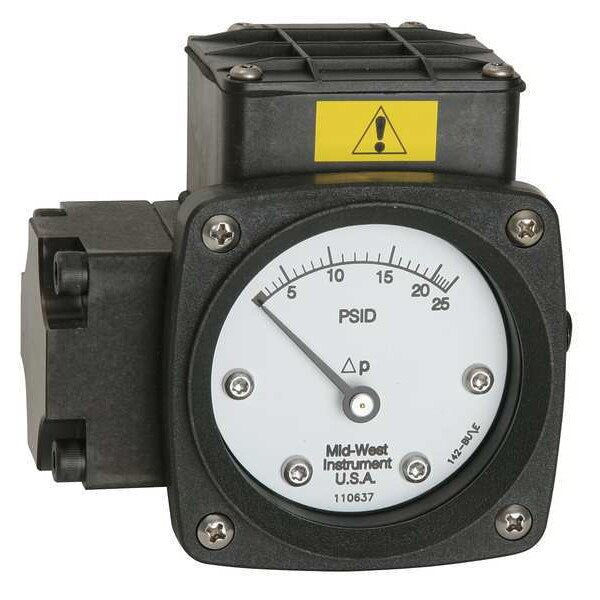 Pressure Gauge, 0 to 10 psi