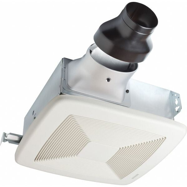 Ceiling or Wall Bathroom Fan, 80 cfm cfm, 4 in or 3 in Duct Dia., Energy StarÂ® Certified