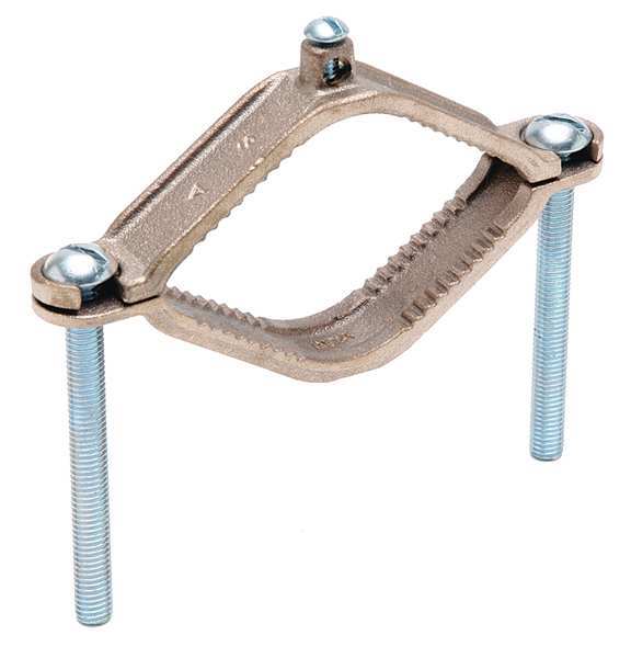 Pipe Ground Clamp, 10AWG, 6.25In