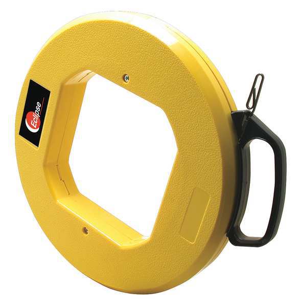 Fish Tape, 1/8 In x 100 ft, Spring Steel