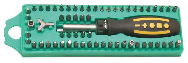 62 Piece Screwdriver Bit Set, 1/4