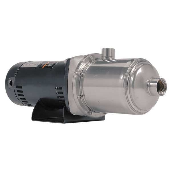 Multi-Stage Booster Pump, 2 hp, 208 to 240/480V AC, 3 Phase, 1-1/4 in NPT Inlet Size, 5 Stage