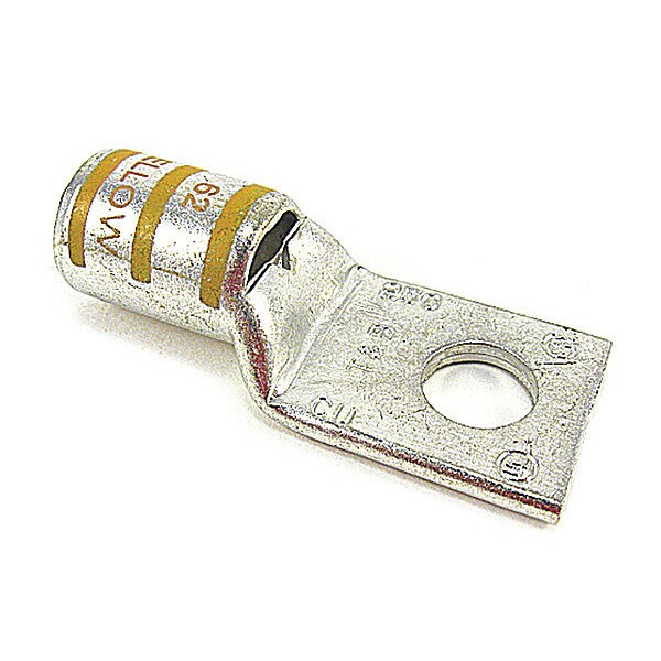 Compression Lug, 250 Kcm, L 2.28 In, Ylw