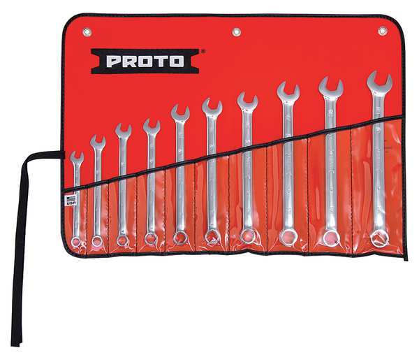 10 Piece Full Polish Metric Combination ASD Wrench Set-6 Point