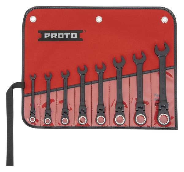 Ratcheting Wrench Set, Combination, Spline