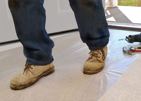 Carpet Protection, 36 In. x 250 Ft., Clear