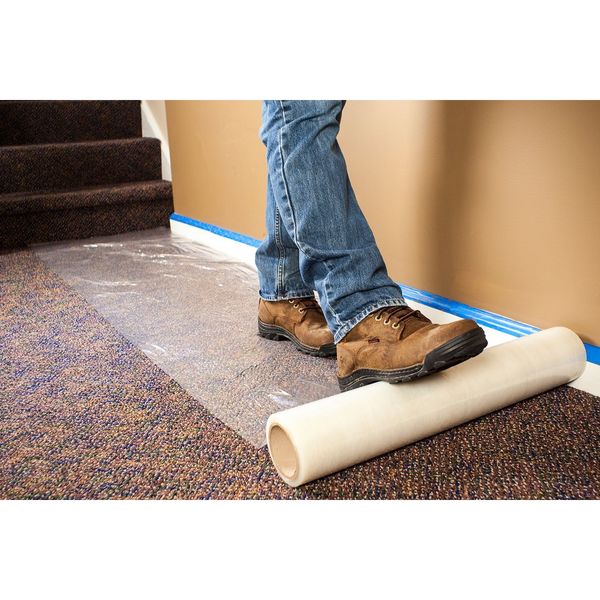 Carpet Protection, 21 In. x 1000 Ft, Clear