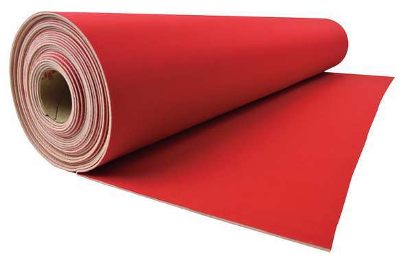 Floor Protection, 27 In. x 20 Ft., Red