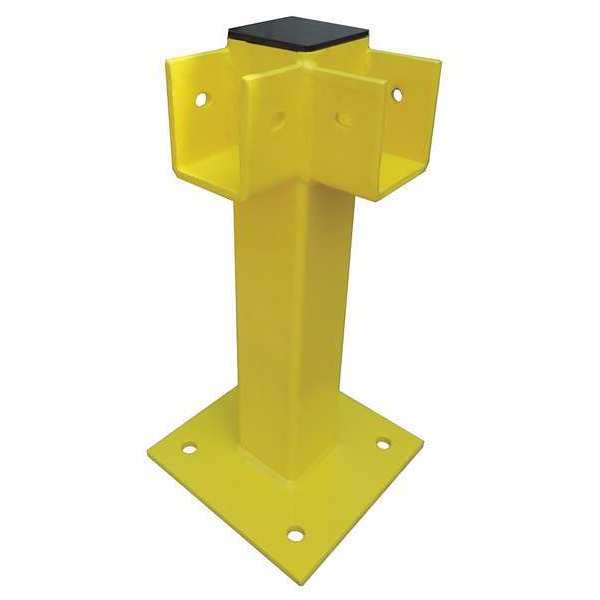 Corner Post, 21 In., Yellow, Steel