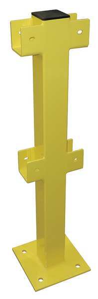 Intermediate Post, 45 In., Yellow, Steel