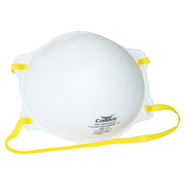 N95 Disposable Respirator, Universal, White, PK20