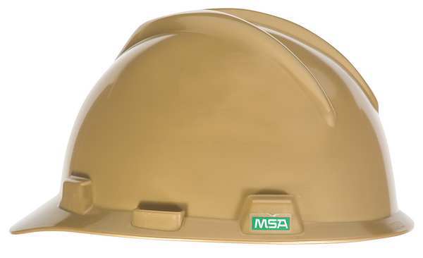 Front Brim Hard Hat, Type 1, Class E, Pinlock (4-Point), Gold
