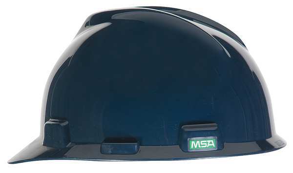 Front Brim Hard Hat, Type 1, Class E, Ratchet (4-Point), Dark Blue