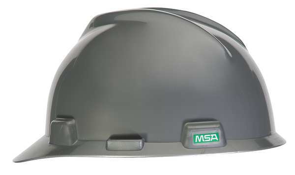 Front Brim Hard Hat, Type 1, Class E, Ratchet (4-Point), Silver