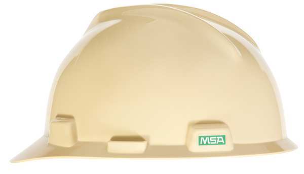 Front Brim Hard Hat, Type 1, Class E, Ratchet (4-Point), Light Buff