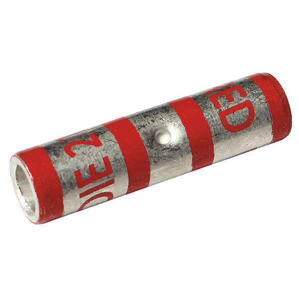Short-Barrel Splice, 1.01 in. L, Red