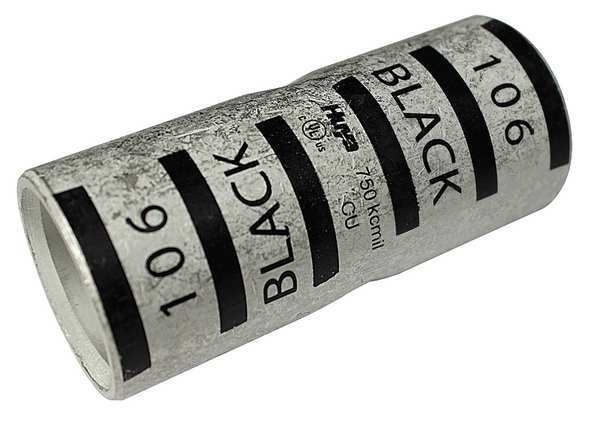 Short Barrel Splice, 3.03 in. L, Black