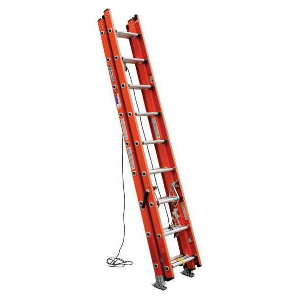 Fiberglass Extension Ladder, 300 lb Load Capacity