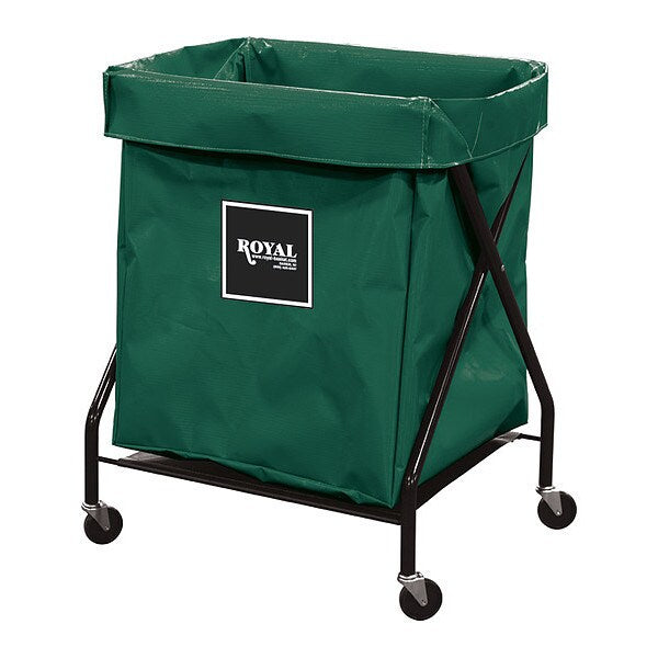 X-Frame Cart, 8 Bu, Green Vinyl